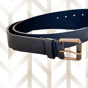 🖤 Men’s Dark Blue Leather Belt – Size 36